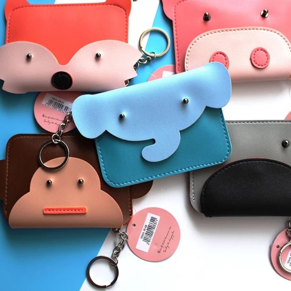 Wallet monkey cartoon cute coin wallet keychain